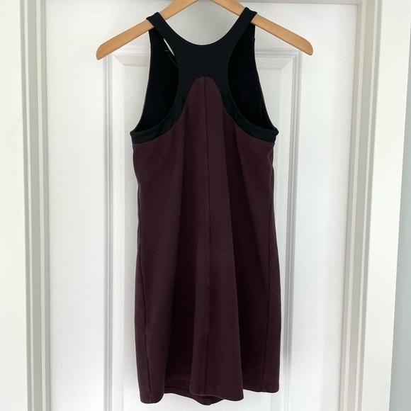 Athleta Whirlwind Tank Dress Shelf Bra Burgundy XS - Picture 3 of 6